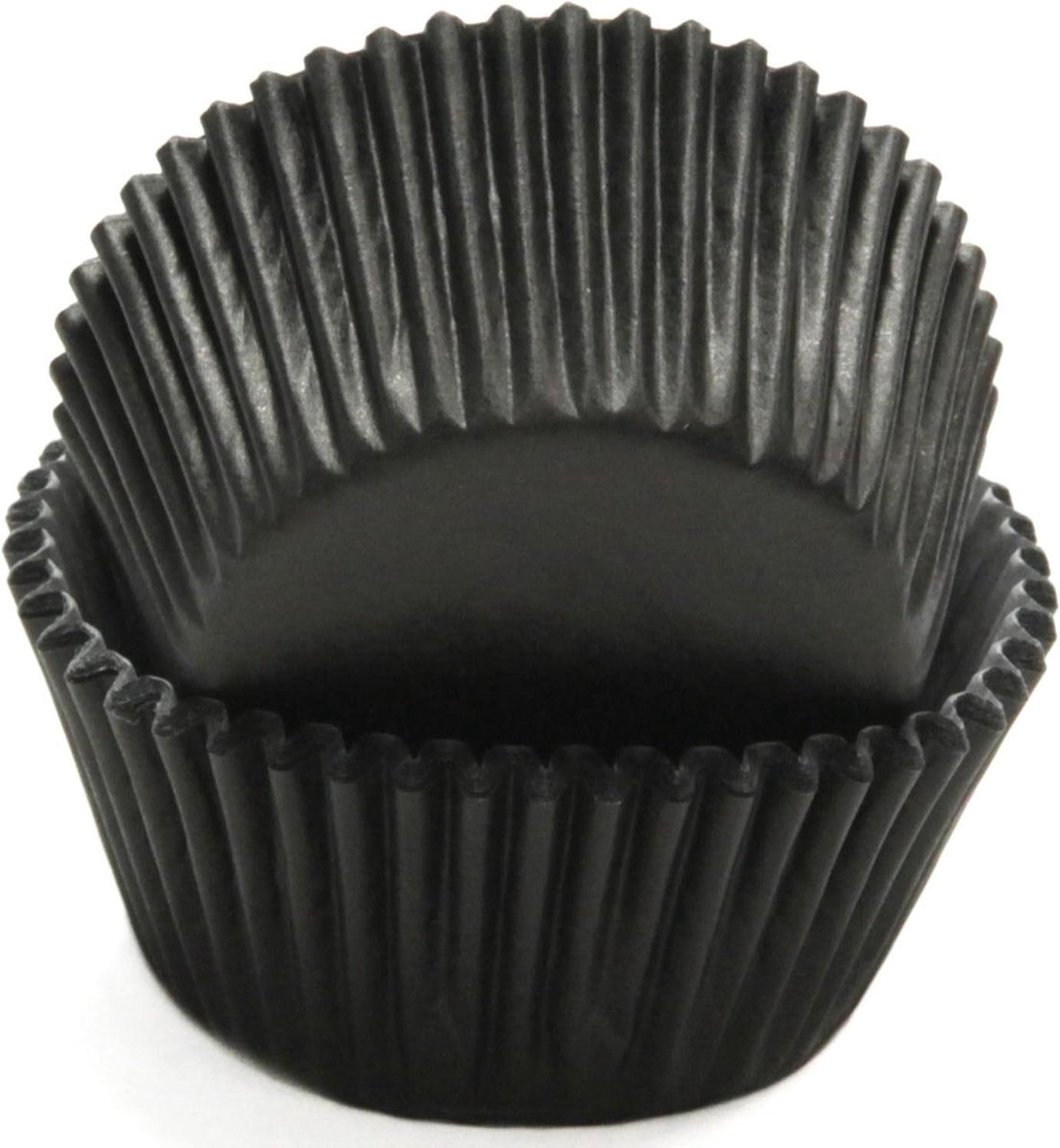 Cupcake Liners - Bakvormpjes Muffin - Bakken Thuis - Kleurvaste Buitenkant - 50 Stuks - Zwart