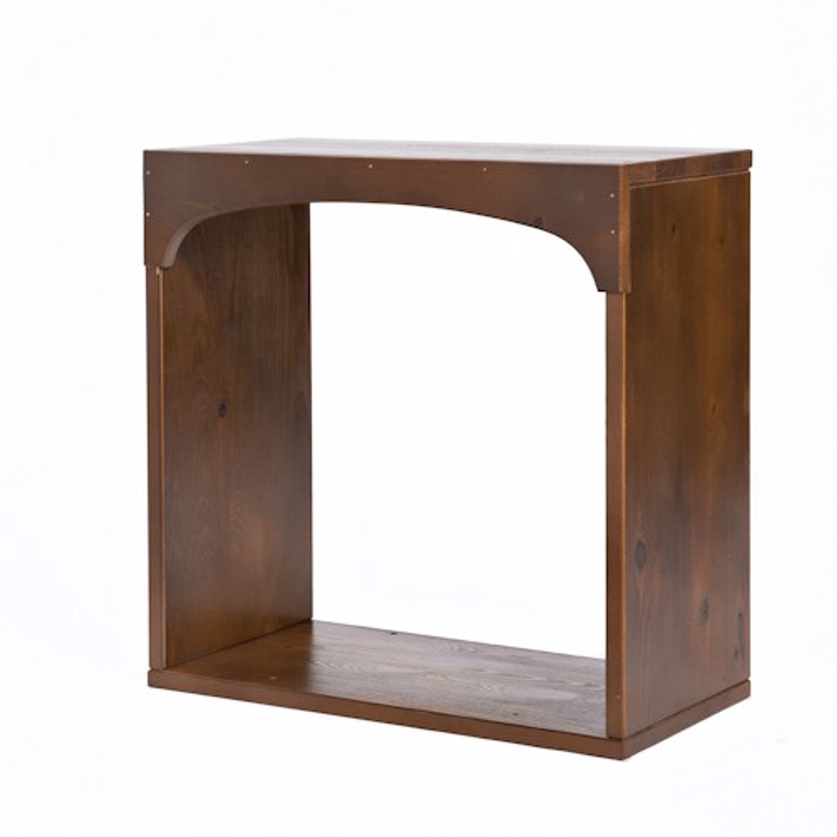 Wijnrek Kabinett 12 gebeitst grenen hout 12 flessen + plateau glas