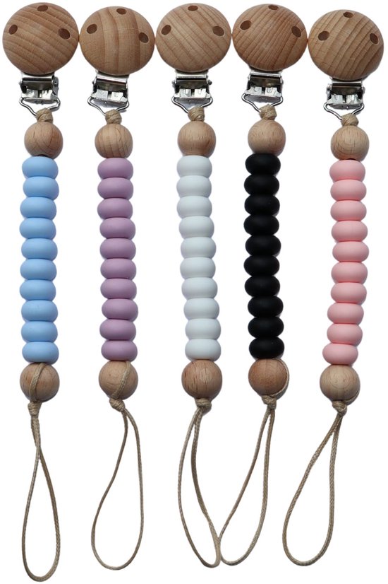 Zibbi Nordic Speenkoord Ivory - Luxe Siliconen Speenclip - BPA Vrij van Zibbi — afbeelding 3
