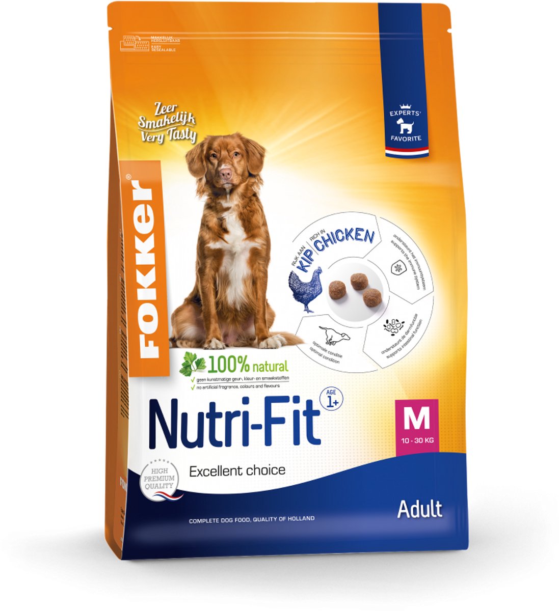 Fokker Fokker Dog Nutri Fit M + Rex Zachte Beloning kip