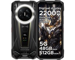 DOOGEE VMAX2 5G - Robuuste smartphone - Robuuste telefoon - 48GB RAM + 512GB ROM(2TB/TF) - 6,78 inch FHD/120Hz - 22000mAh/120W - IP68 - Dimensity 8300 - Android 16 - Nachtzicht - 200MP AI camera - NFC - Dual stereo speakers - 1000LM Campinglamp - OTG