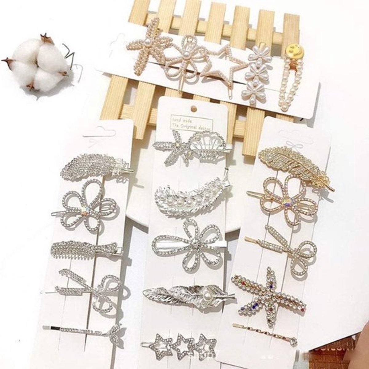 Parels Haarspelden met Strass - Vintage Kapsel Accessoires voor Vrouwen en Meisjes