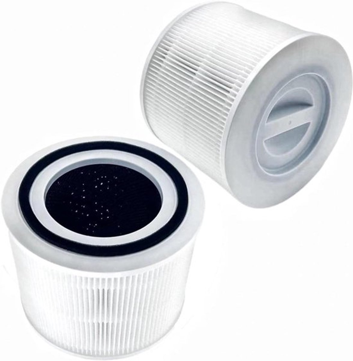 True HEPA-filtervervanging voor luchtreiniger - 3-in-1 - actieve kool - 2-pack — afbeelding 1