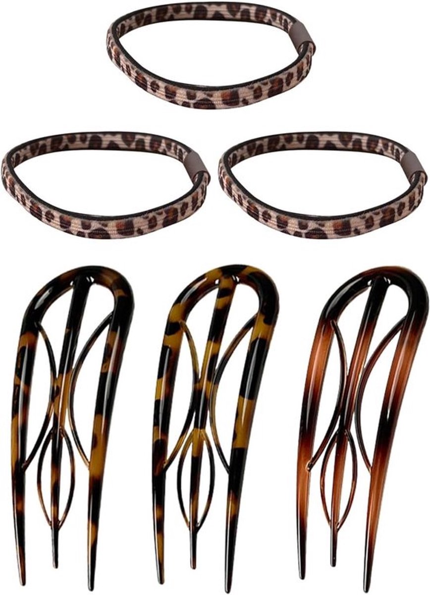 Haarspeldstukken, Elastische Haarringen, Haaraccessoires - Set van 3