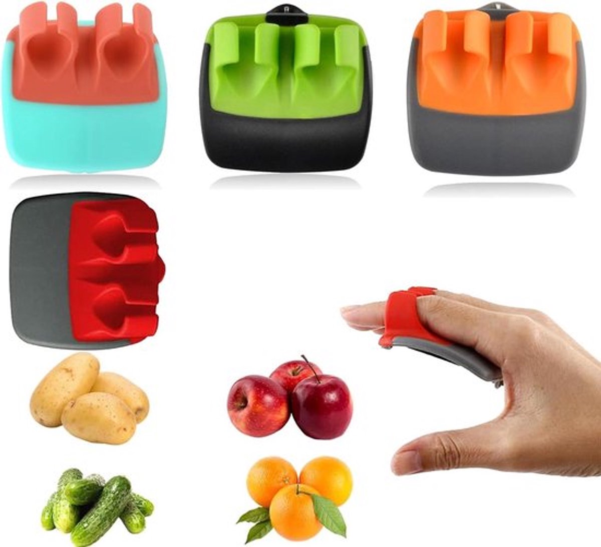 Moderne pendelschiller voor groenten en fruit - 4 stuks