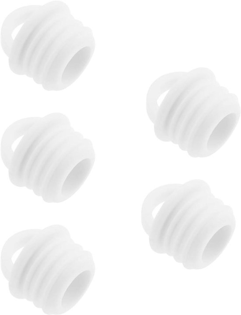 5 Stuks Mop Emmer Afvoerpluggen - Wasserij Afvoer Stopper - Wit