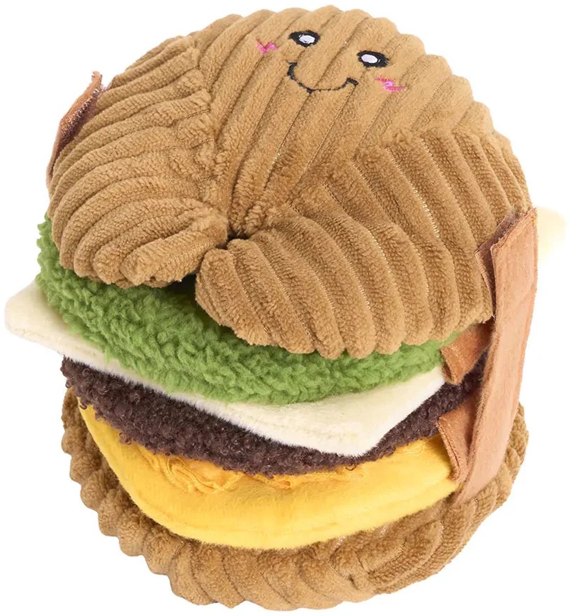 Zippypaws Snufflerz - Stacks Breakfast Sandwich - snuffel en zoekspeeltje voor honden - 12,5 x 15 x 15 cm