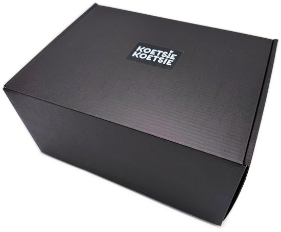 Kraamcadeau Eerste Voetbal box Zwart - Kraamcadeau jongen met voetbal en babysneakers - cadeau geboorte baby, geboortegeschenk, ook rechtstreekse levering - diverse kleuren - zwart — afbeelding 2
