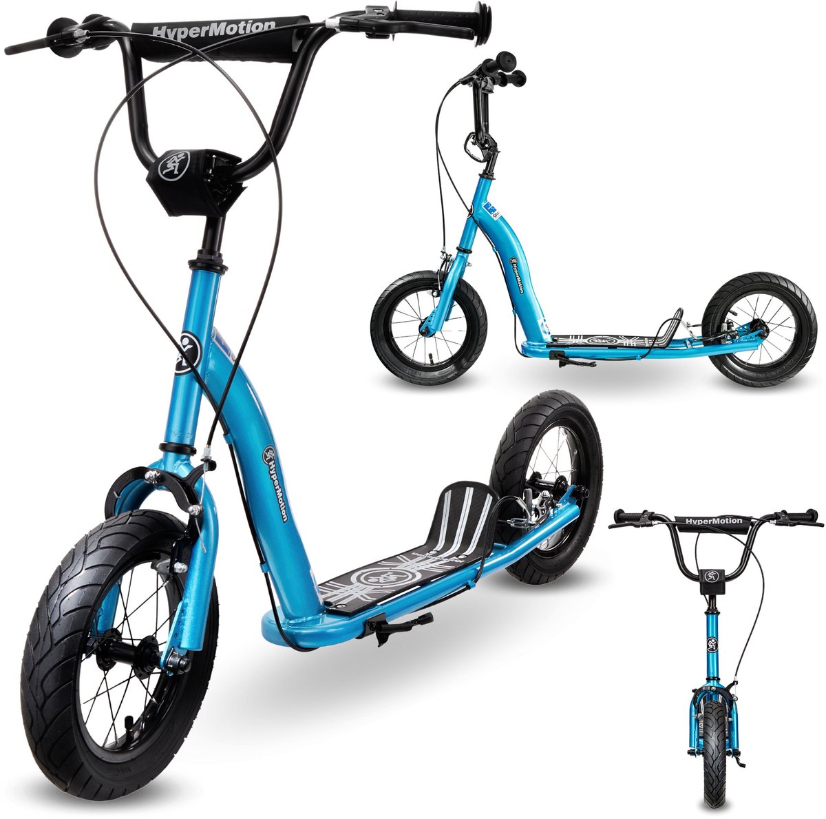 HyperMotion RUBY 12.2 Kinderstep met Luchtbanden 12 Inch – Verstelbaar – Blauw