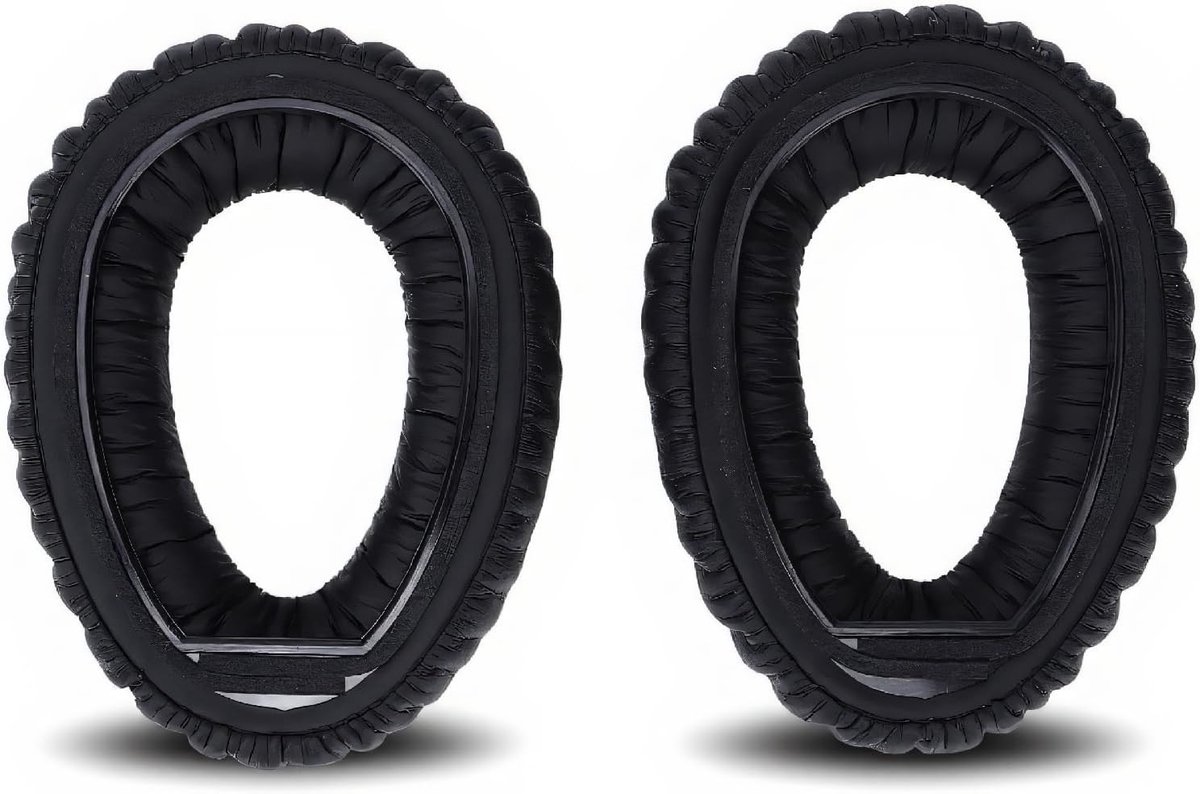 Vervangende Oorkussens voor Hoofdtelefoon - Geheugenfoam en Eiwitleer, Dikker Ontwerp, Geschikt voor PXC480, PXC550 en MB 660 UC, 2 Stuks