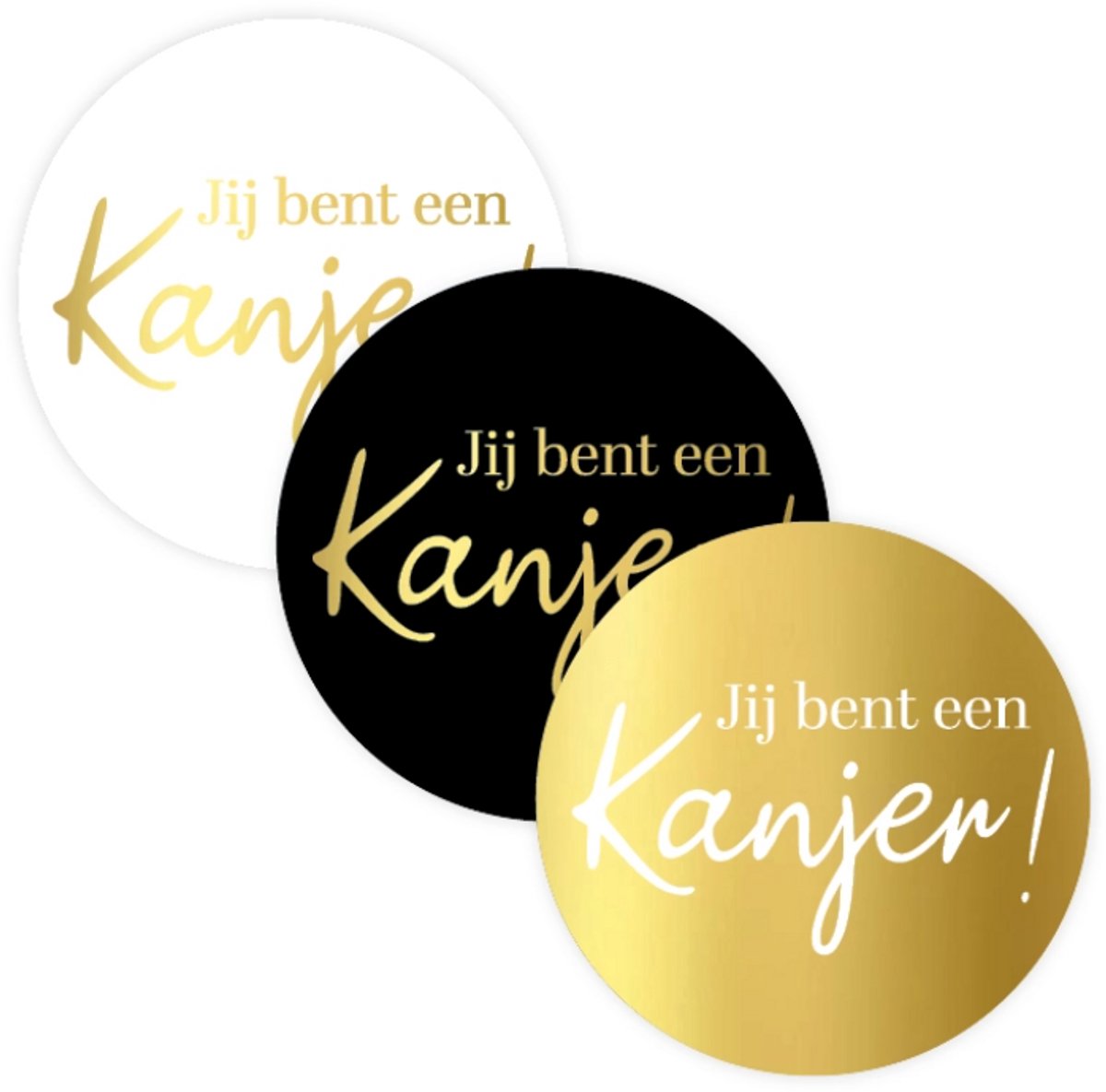 10x Sticker - Jij bent een kanjer - Sluitsticker - Cadeau - Inpakken