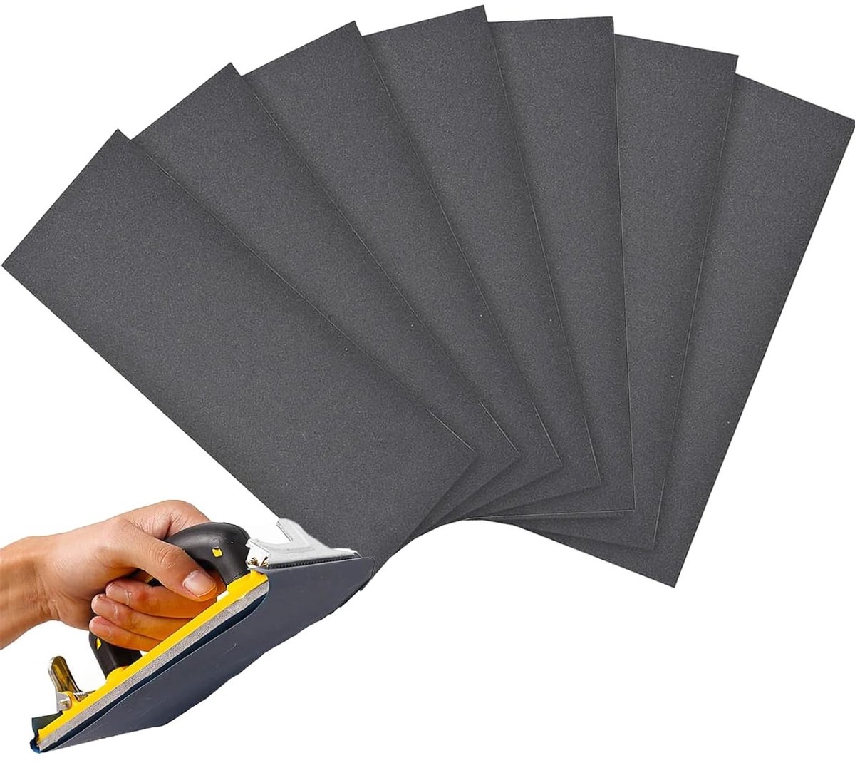 Set van fijne schuurpapier 2000, 2500, 3000 voor nat en droog schuren, ideaal voor auto, metaal, verf en houten meubels - 9 x 23 cm schuurpapier set