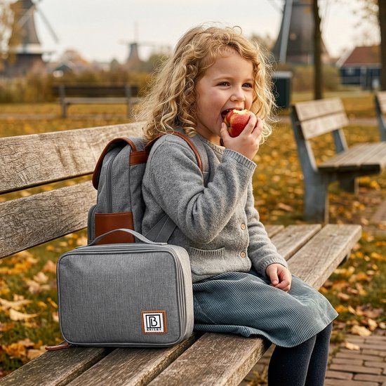 Brisby 4 Laags Geïsoleerde Koeltas - Lunchtas 2.5 liter - Lichtgrijs van Brisby — afbeelding 4