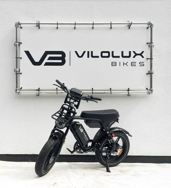 Vilolux® Fatbike electrisch Ultra - Dubbele accu - Voorrek - Zwart zadel - Legaal - Rijklaar - Niet opvoerbare fatbikes - Groot LCD display - NFC vergrendeling - 2 Jaar garantie - Hydraulische remmen - Alarm - City Banden van Vilolux — afbeelding 5