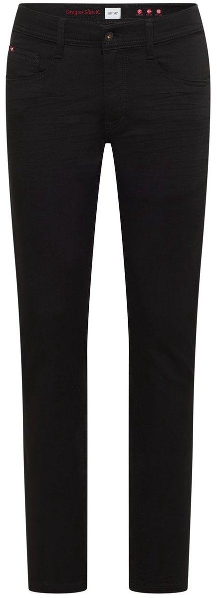 Mustang Heren Jeans Broeken slim Fit Zwart 33W / 30L Volwassenen
