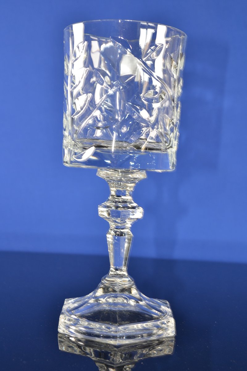 Luxe Kristallen Windlicht / Waxinelichthouder op Voet – Transparant Glasdesign