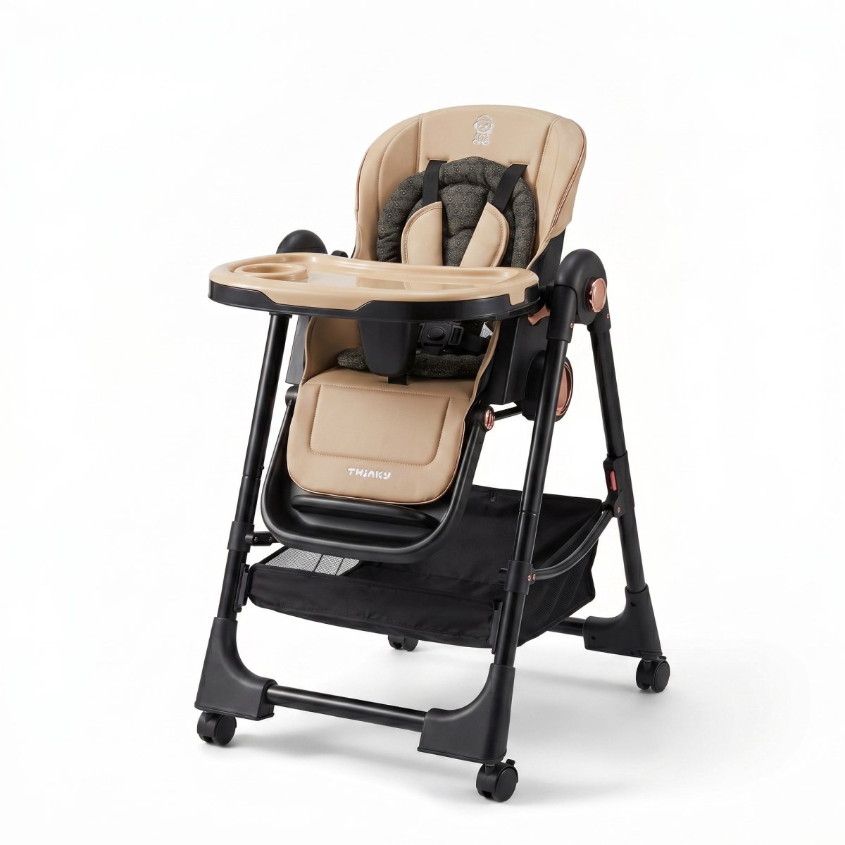 Twinky® Kinderstoel EXPLORE – 4-in-1 Kinderstoeltje Set met Schommel en Ligfunctie – Inklapbare Eetstoel & Baby Wagentje en Babystoel Voor Aan Tafel – Kinderzetel, Peuterstoeltje en Meegroeistoel in 1 — afbeelding 2