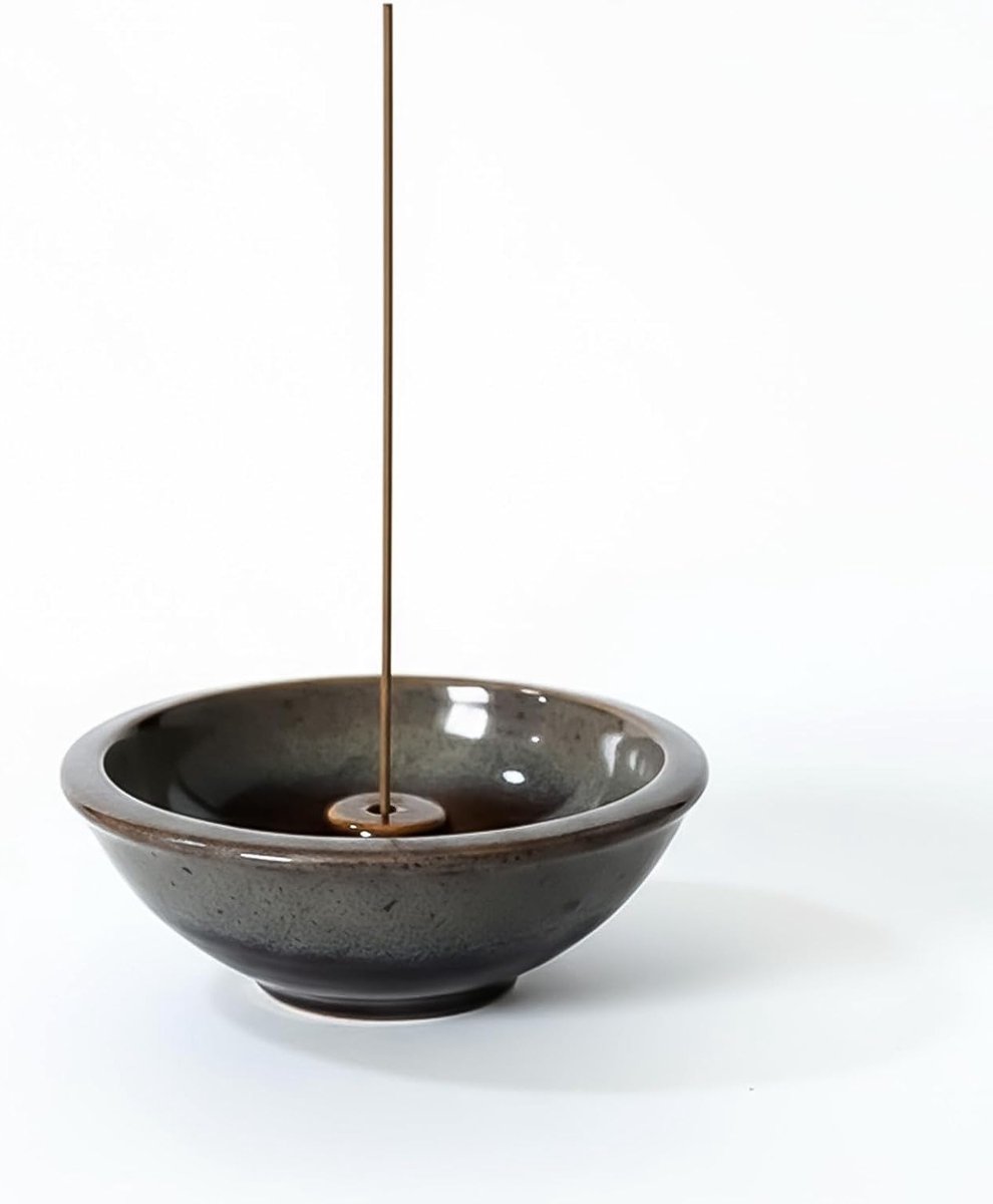 Ceramische Houder voor Wierookstokjes, Ronde Aroma Kom voor Thuisdecoratie, Zen Decoratie 