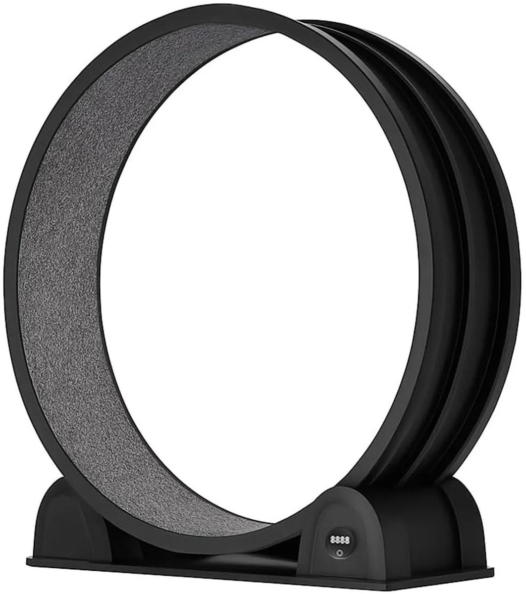 Celestul Kattenoefenwiel 110 cm – Stil Kattenloopwiel voor Binnenkatten – Kattenmeubel & Interactief Kattenspeelgoed – Stevig Kattenwiel voor Beweging, Training en Intelligentie – Geschikt voor Katten & Huisdieren – Zwart