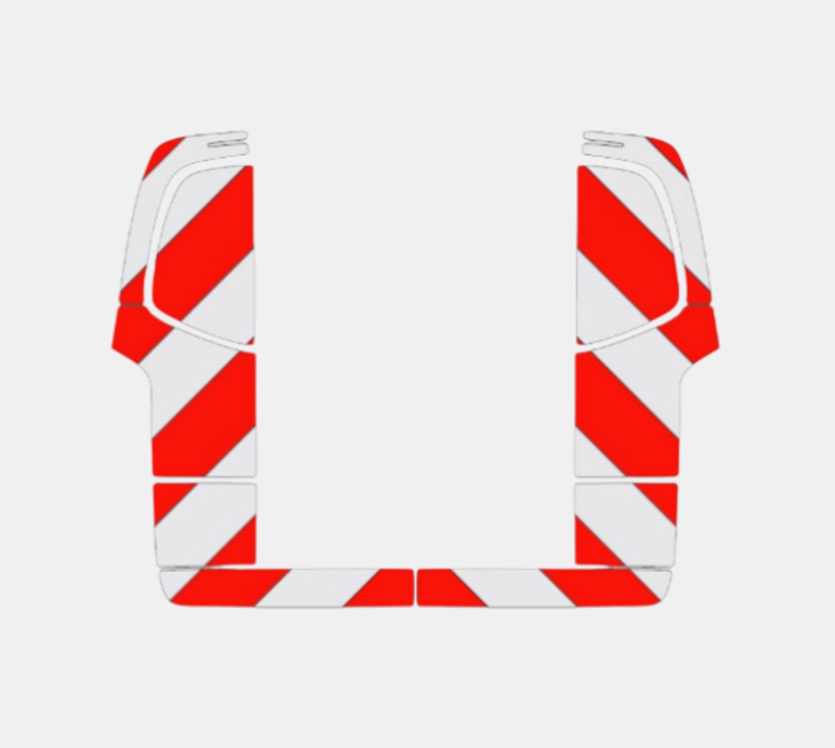 Chevron Mercedes Vito 2018 Klasse 2 | Avery Dennison Achterkant