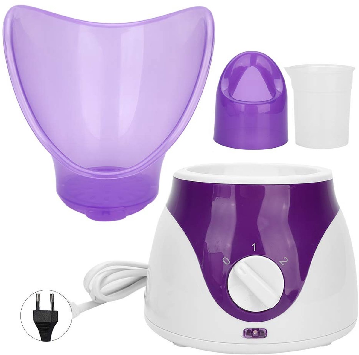 Dailygoods - Innovra - Cosensi - Dailygoody - Gezichtsstoomboot - Zachte mistspuit - 18 minuten spuittijd - Paars - Acne bestrijden - Poriën reinigen - Geschikt voor huidverzorging - ...