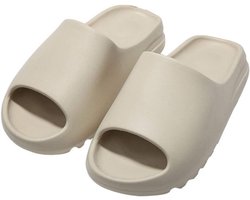 Badslippers Dames Heren Foam Slides Unisex Huiselijk Pillow Cloud Slippers Sliders Mannen Badkamer Comfortabele Pantoffels Sloffen Zomertijd Zandstrand Sandalen(42-43)