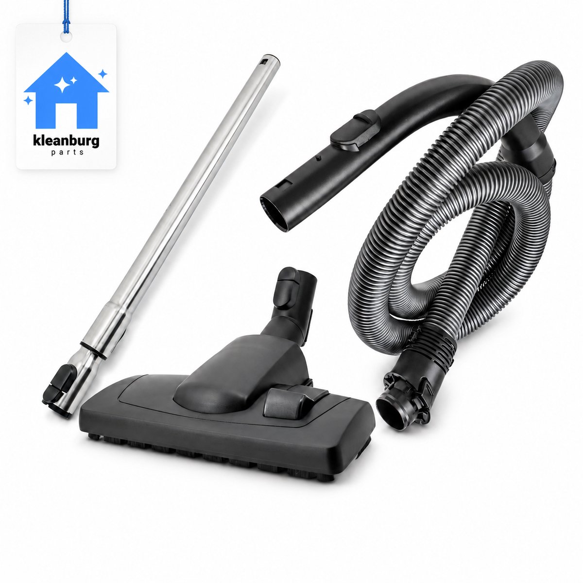 Kleanburg® Geschikt voor Miele Compact C1, Complete C2, S4 en S5 stofzuigers - Stofzuiger Onderdelen Set – Slang, Telescoopbuis & Combizuigmond