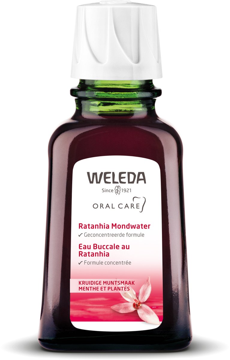 Bol.com WELEDA Ratanhia Mondwater Geconcentreerd - Natuurlijke Mondverzorging, Reinigt Fris En Verfrist - Beschermt Tegen Schade... aanbieding