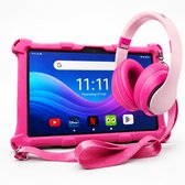 AngelTech Forfait Enfant XL PRO II - Tablette Enfant XL PRO II + Écouteurs Enfant - Forfait Discount - Rose
