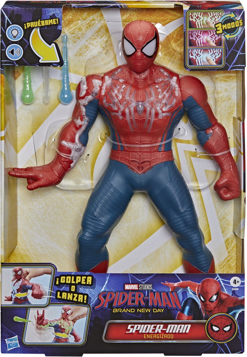 Marvel Spider-Man Brand New Day Power-Charge Spider-Man - Elektronische Actiefiguur 36cm