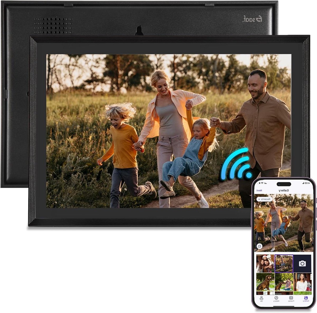 Digitale Fotolijst met Wifi - Fotolijsten - Frameo App - HD Kwaliteit - modern
