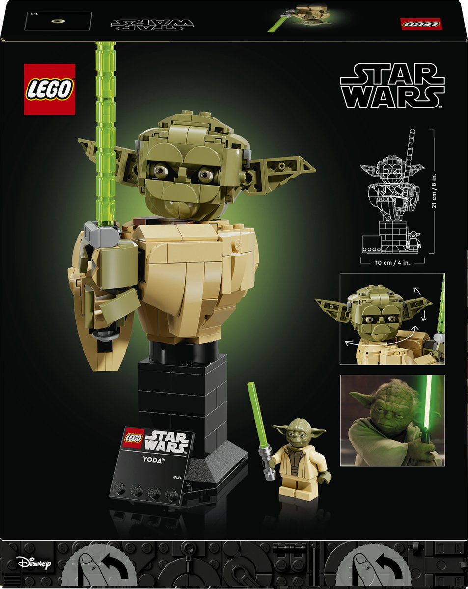 LEGO Star Wars Yoda Buste Bouwpakket voor Volwassenen - 75438 – foto 8