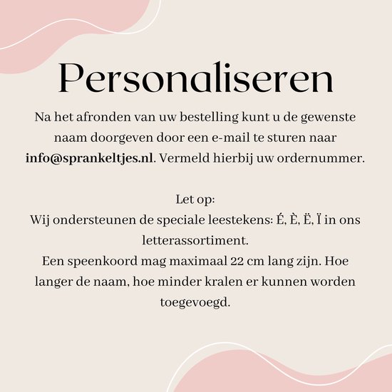 Speenkoord Schaap met eigen naam - Blauw - Kraamcadeau - Speenketting - Babycadeau - Babyshower van Merkloos — afbeelding 2