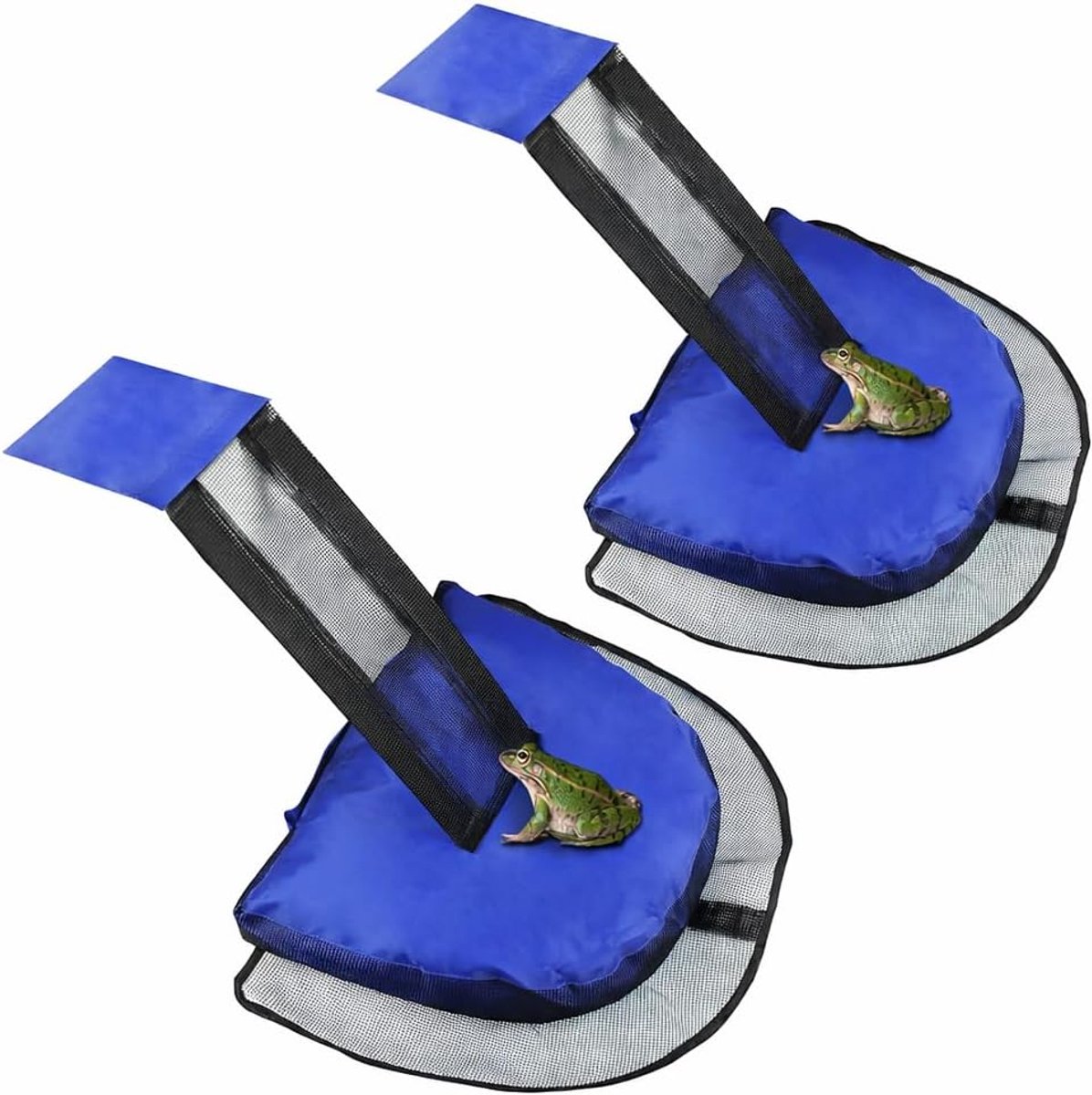 Daity 2 stuk - Dierenreddingshelling voor zwembaden en spa's – Redder voor kikkers en andere dieren in het zwembad – Drijvende reddingshelling (Blauw, 2-pack)