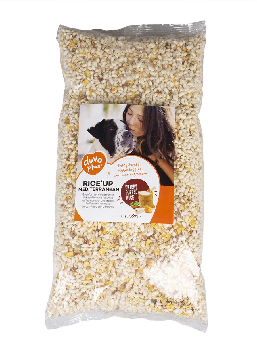 Duvo+ Rice’up - Gepofte rijst voor honden - Mediterranean - 1kg