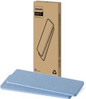 Twee Philips OneUp vervangingsdoeken, blauw, met verpakking.