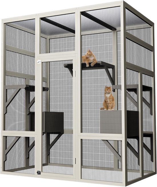 Grote Houten Kattenren voor Buiten - 178 cm Hoog