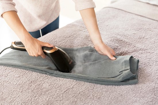 Philips Steam & Go GC365/80 - Handheld Kledingstomer - Zwart / Koper - Handstomer Incl. Opbergtas