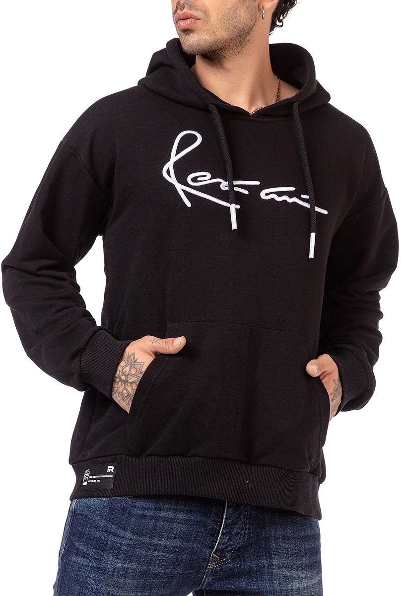 Dailygoods - Modieuze Heren Hoodie met Capuchon en Buideltas