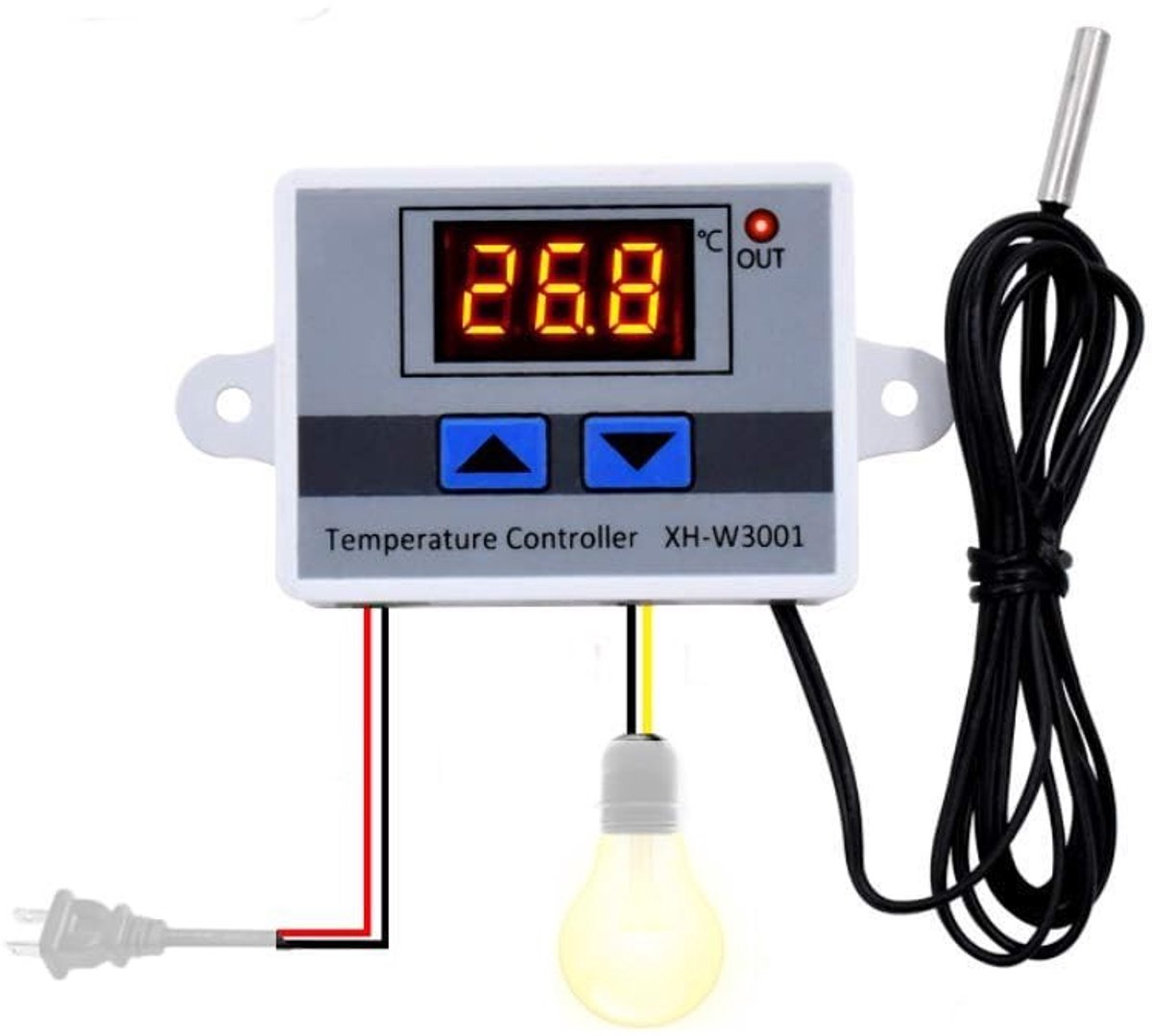 Dailygoods - Digitale LED Temperatuur Controller met Waterdichte Sonde