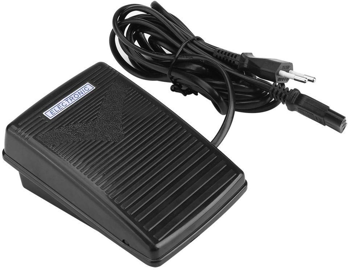 Dailygoods - Dailygoody - Fdit Pedalen voor Naaimachine - Elektronisch Pedaal - Voor Thuisgebruik - Zwart - Vervangingsonderdeel - Compatibel met Diverse Naaimachi..
