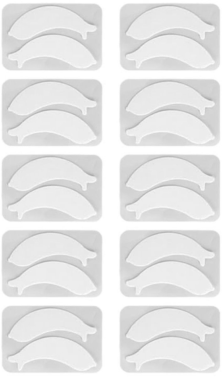 Dailygoods - Cosensi - 10 Paar Herbruikbare Wimperverlengingspatches voor Comfortabel Gebruik