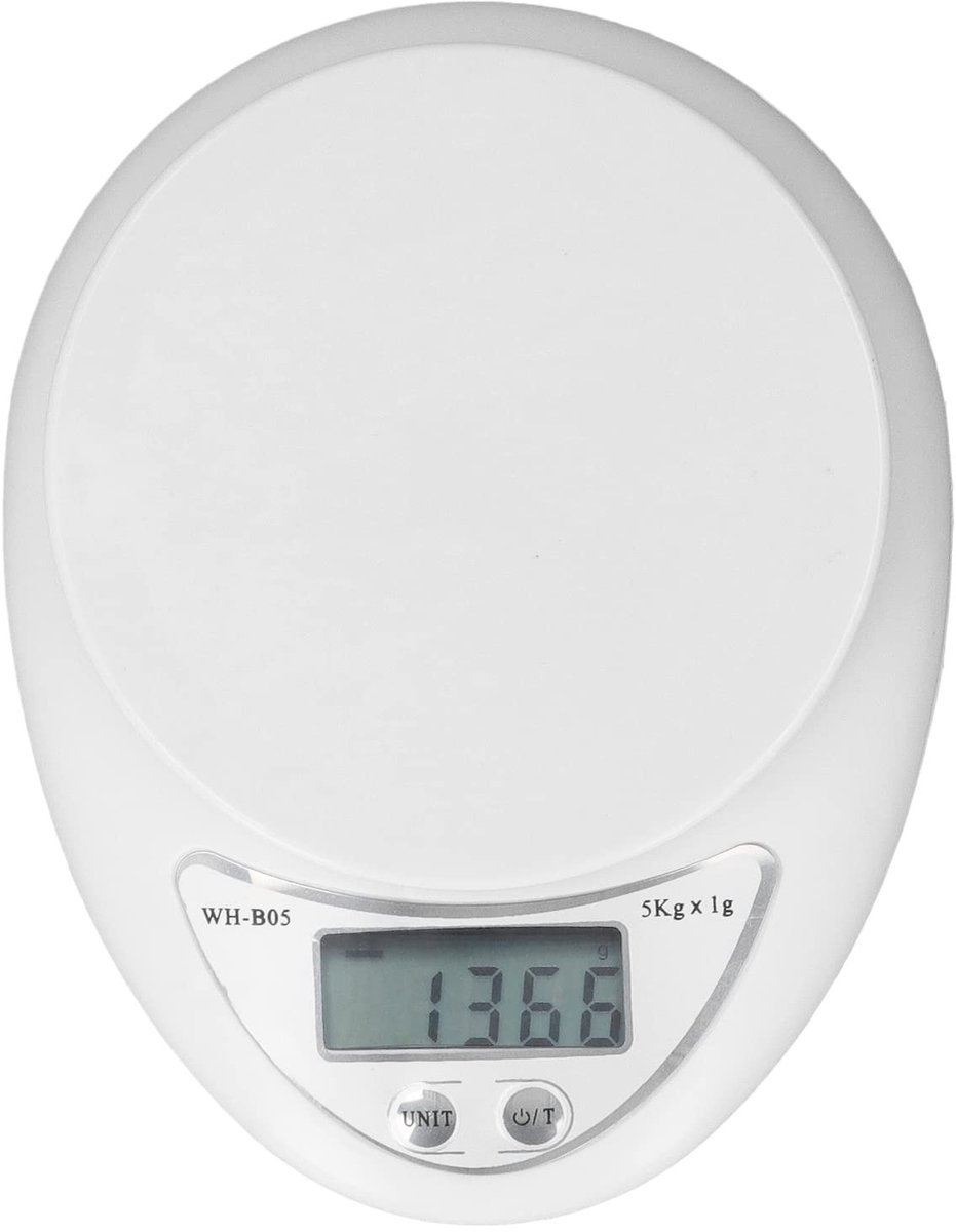 Dailygoods - Cosensi - Dailygoody - Digitale keukenweegschaal - Voedselweegschaal - Slank design - Nauwkeurige sensor - Keukenaccessoire - Thuis koken