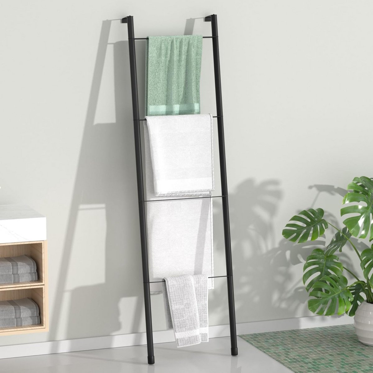 Handdoekladder - Badkamer Ladder - Handdoekhouder - Functioneel