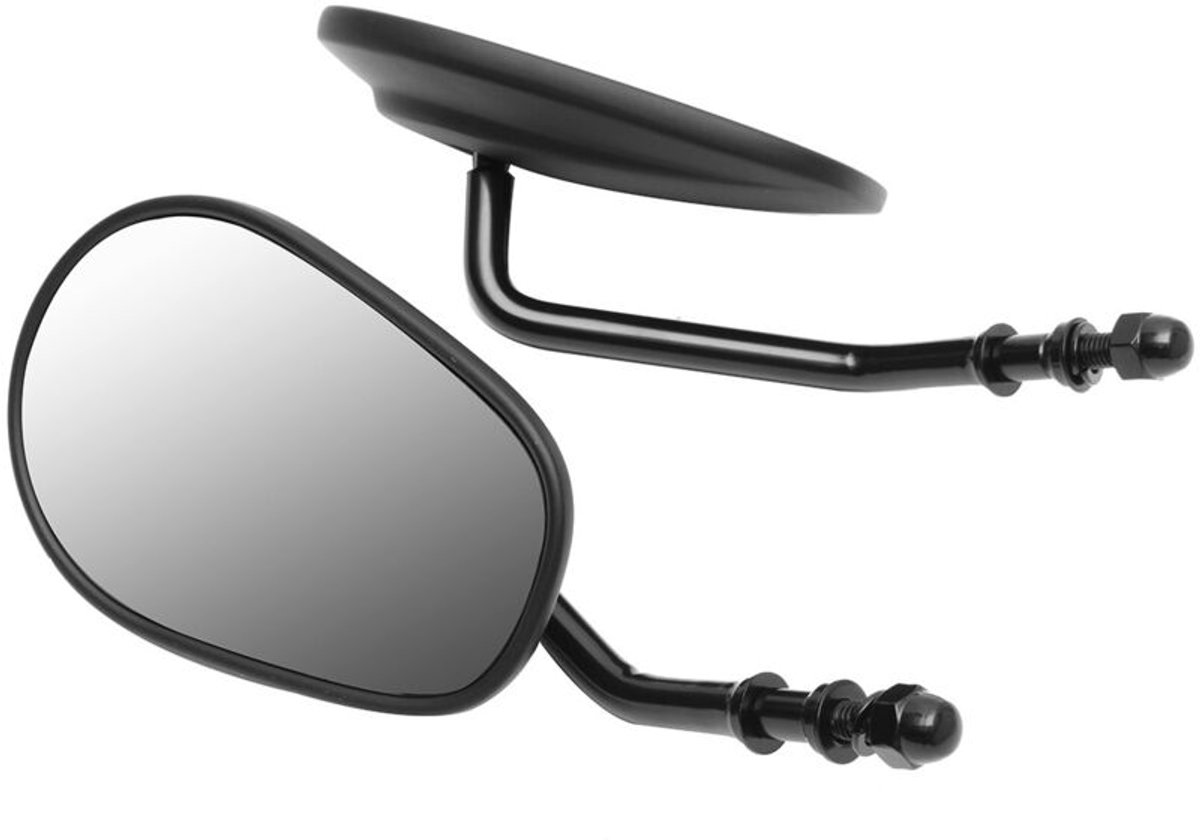 Motorfiets achteruitkijkspiegel voor Harley-Davidson motoren, hoogwaardige volledig metalen achteruitkijkspiegel, 883 Harley achteruitkijkspiegel (zwart).