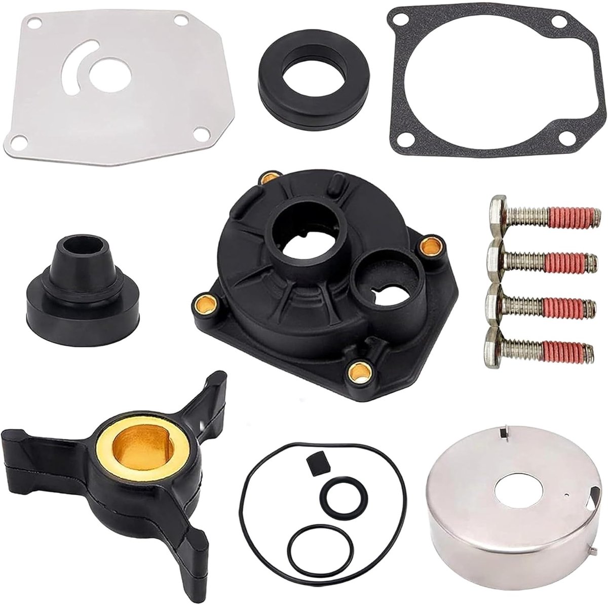 Buitenboordmotoren Water Pomp Impeller - Boottoebehoren - Reparatieset voor waterpomp voor Johnson Evanrud 20-50 pk - 433548 777805 Sierra 18-3454