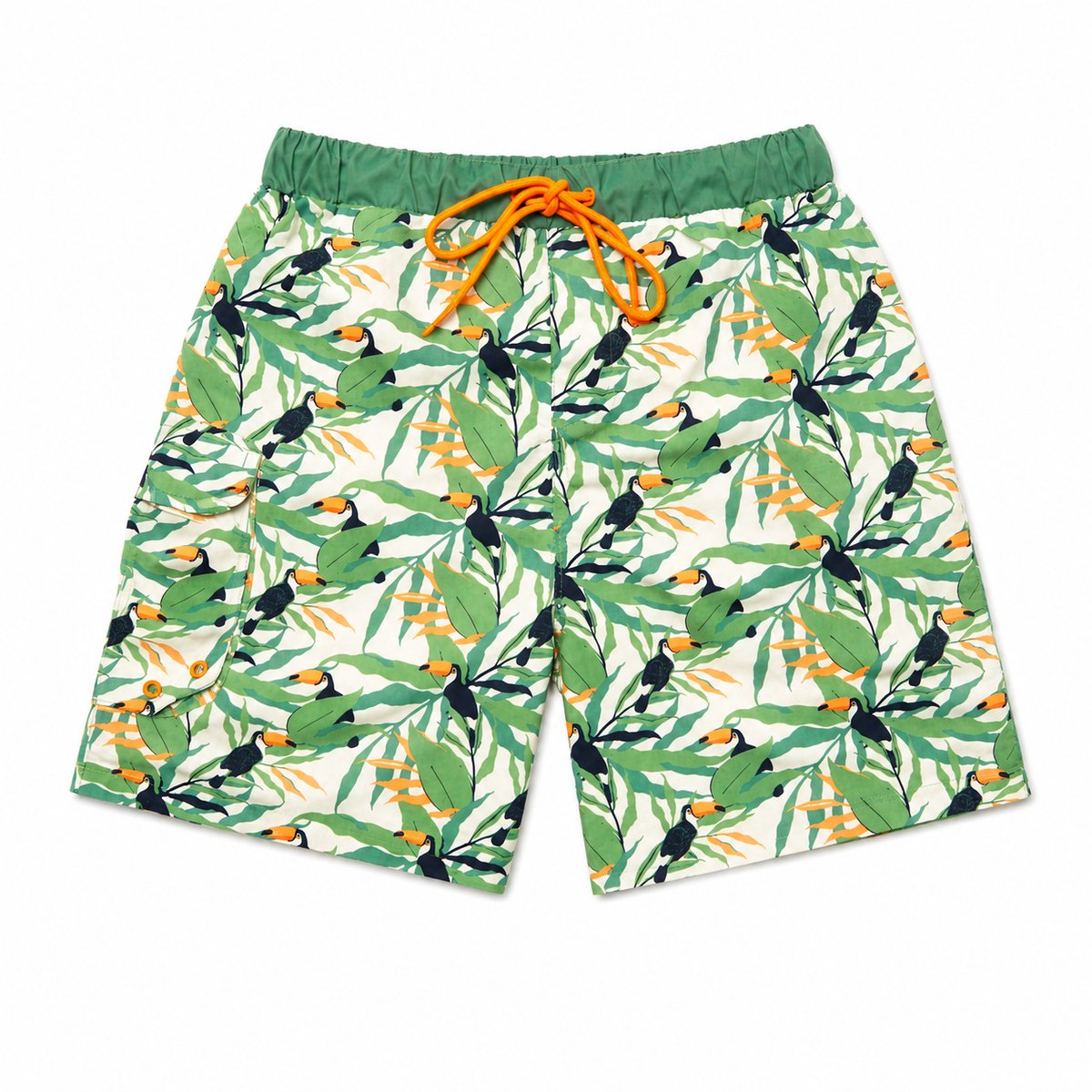 Ducksday - Zwemshort voor jongen - boardshort - UV-werend - UPF50+ - Surf - Toucan - maat 6 jaar