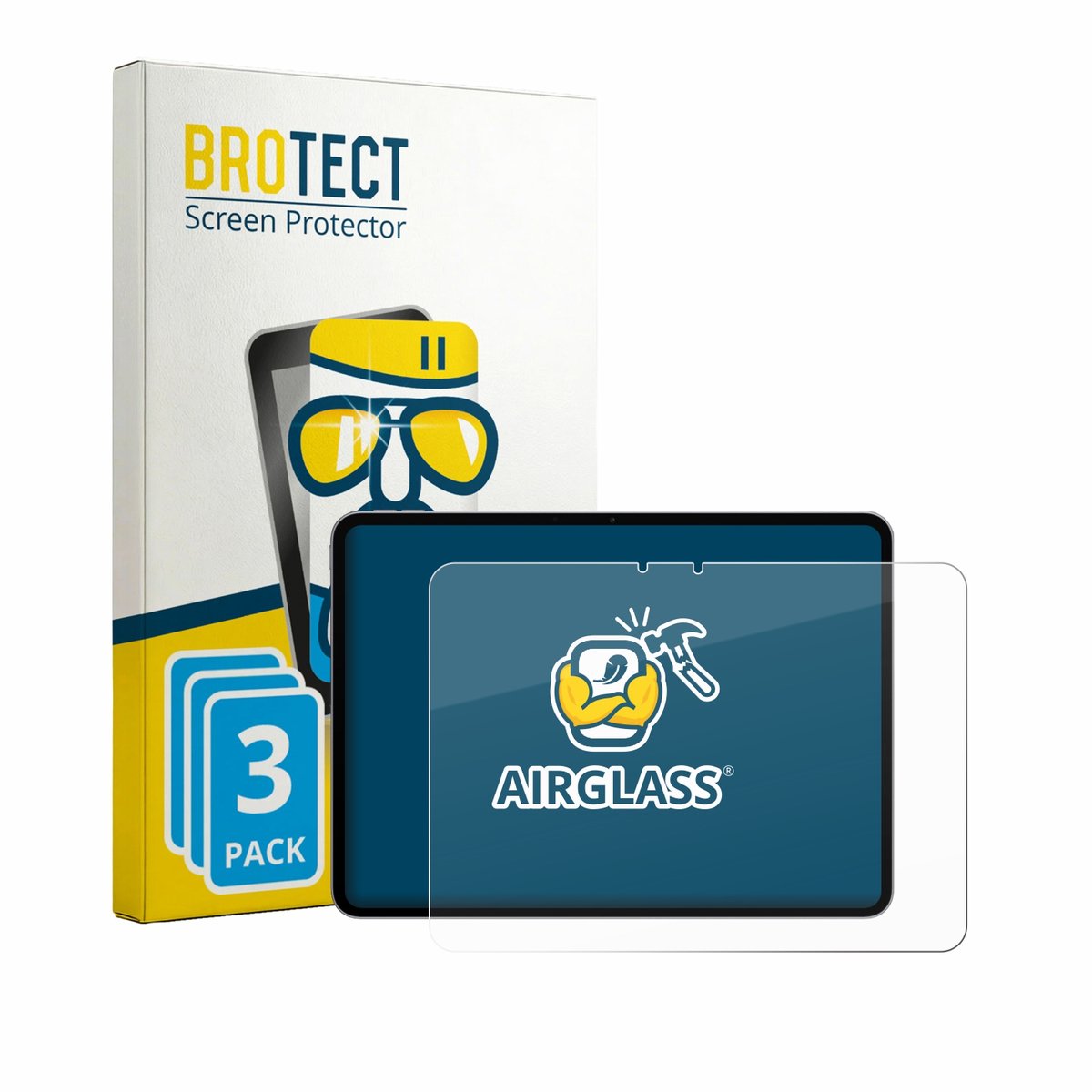 Screenprotector 3 Stuks voor Oppo Pad 6 Beschermglas transparant