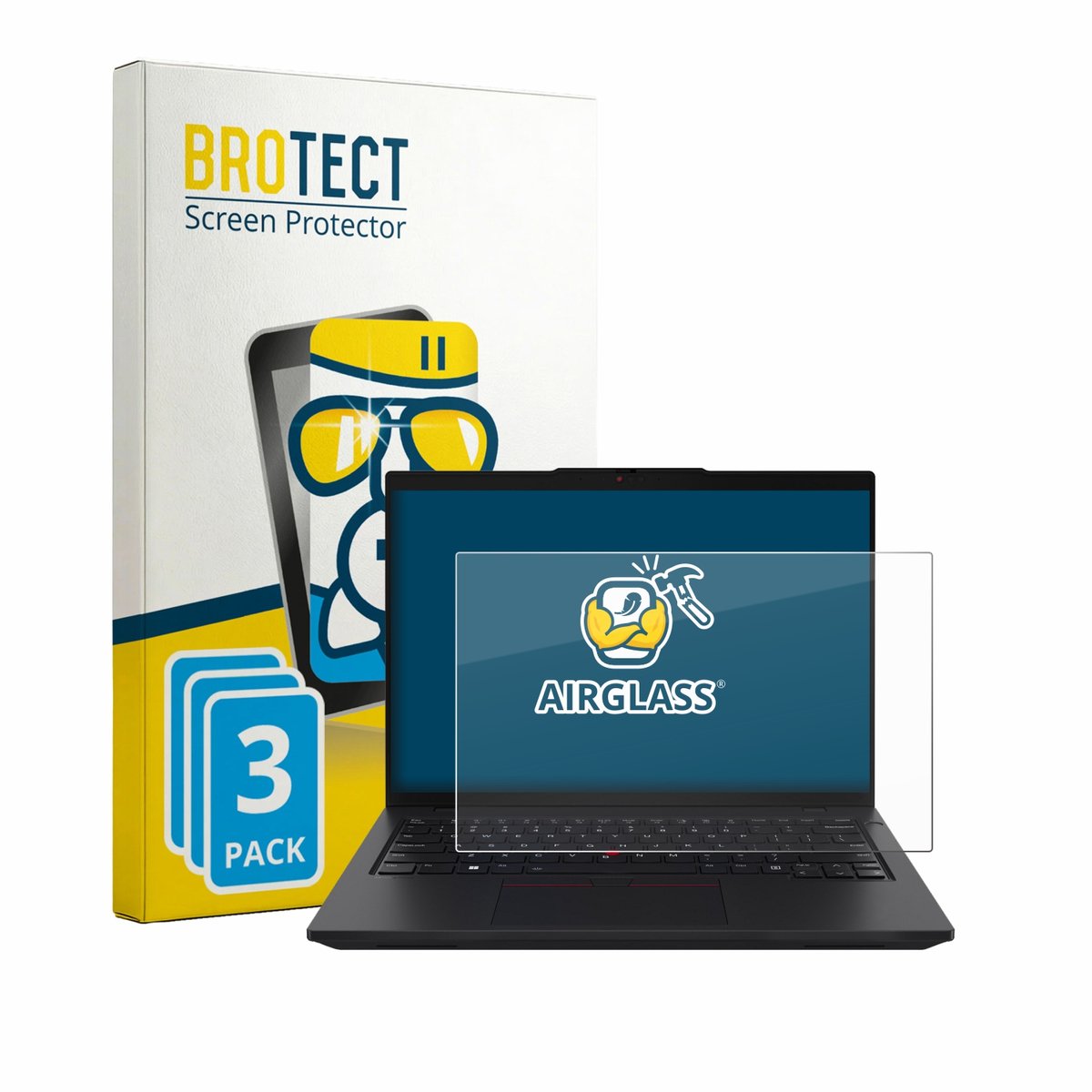 Screenprotector 3 Stuks voor Lenovo ThinkPad L14 Gen 7 Beschermglas transparant