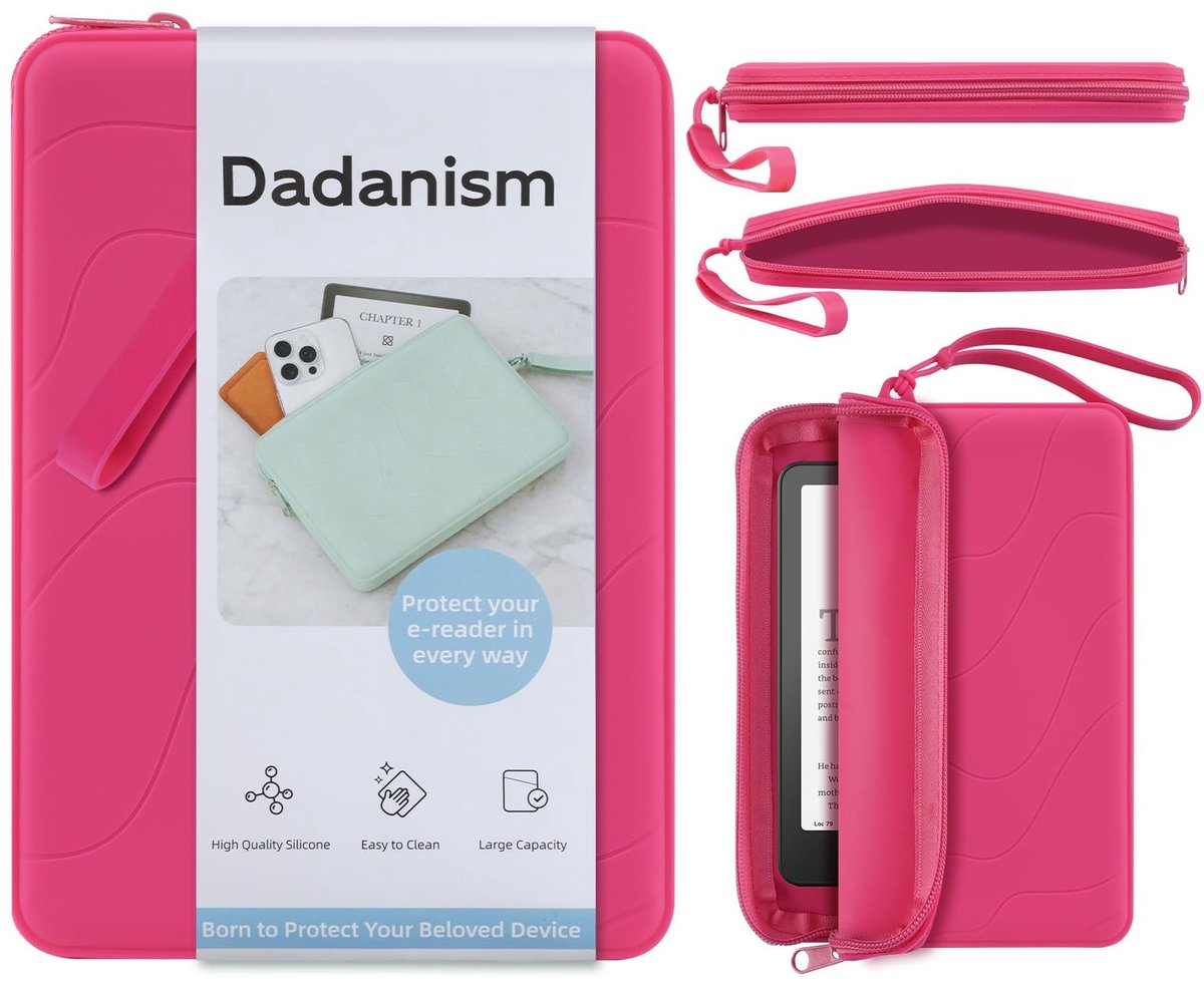 Dailygoods - Siliconen Clutch voor E-readers tot 7 Inch met Multifunctionele Tas